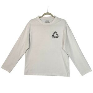 Palace Skateboards P3 Longsleeve White Tri-Ferg Logo Mens Medium AW24 RN150137